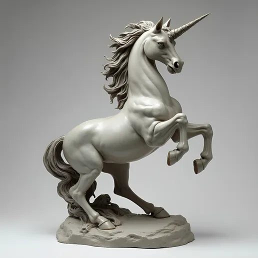 Majestic Unicorn (Pose B) – Resin Miniature for D&D / Pathfinder (1x1 to 4x4 Bases)