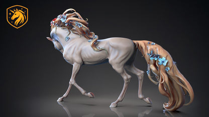 Flowering Unicorn Resin Model | Unpainted ABS White Resin