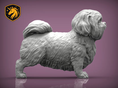 Shih Tzu (Standing Pose) – Unpainted ABS Resin Model | Realistic Dog Sculpture