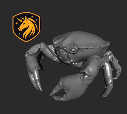 Crustacean Horror Miniature | Crab Monster for D&D & Pathfinder | Unpainted Resin