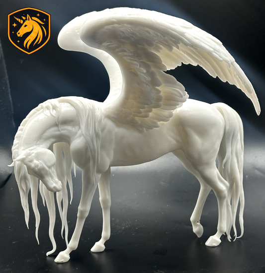 Pegasus Horse Model Artist | Unpainted ABS White Resin