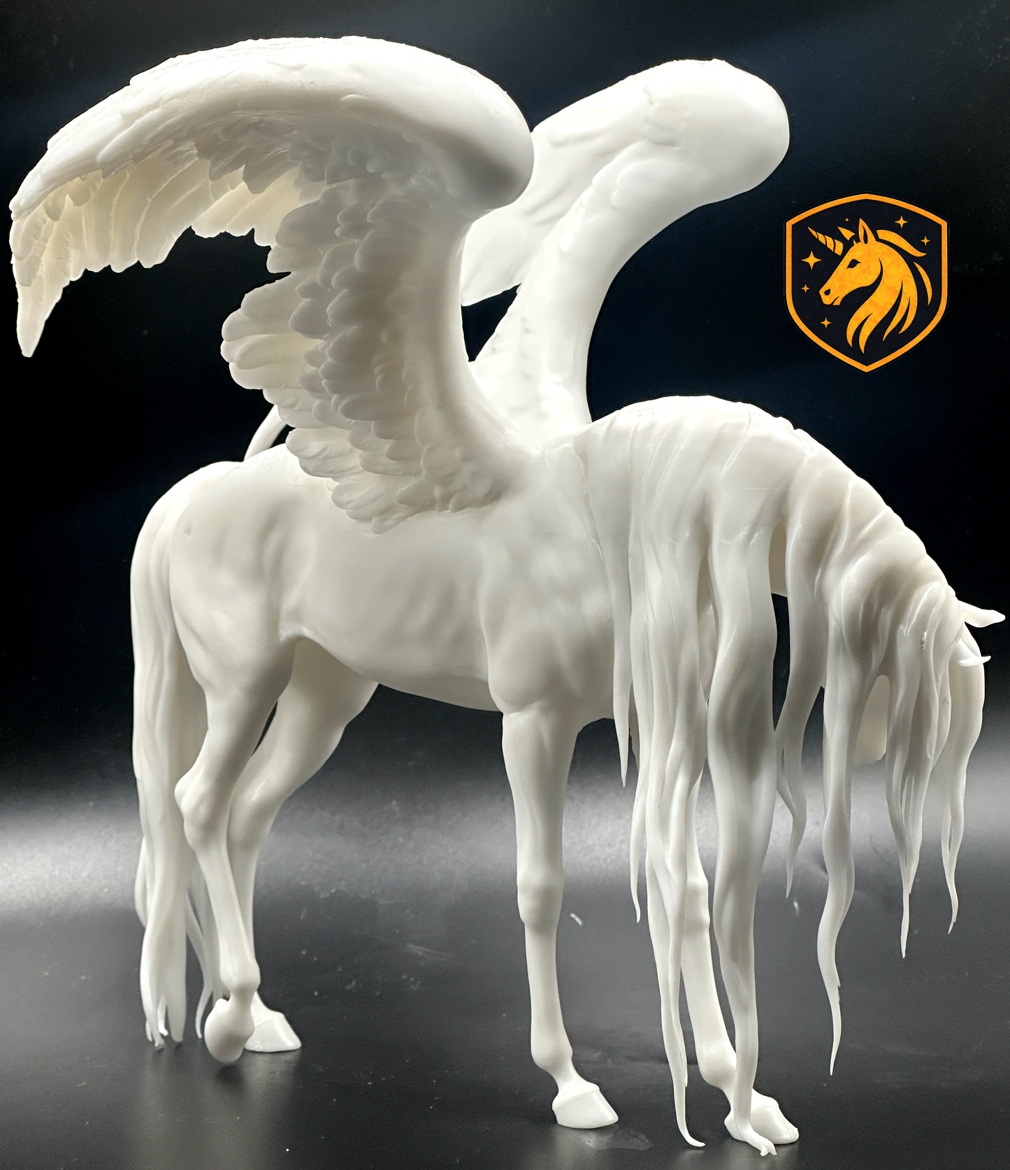 Pegasus Horse Model Artist | Unpainted ABS White Resin
