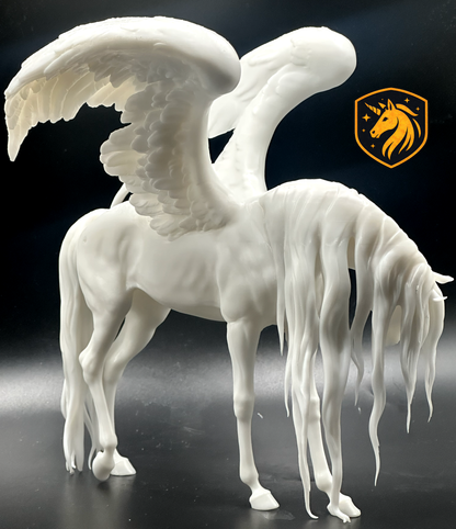 Pegasus Horse Model Artist | Unpainted ABS White Resin