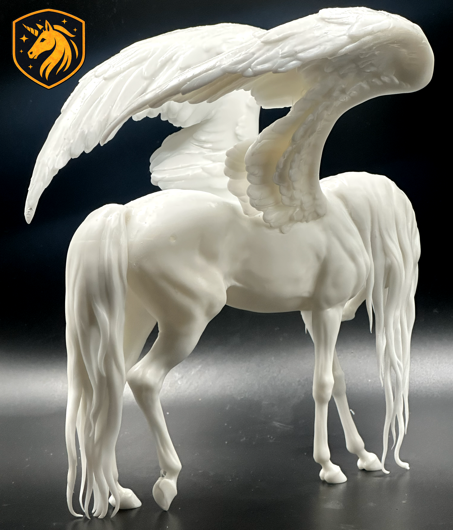 Pegasus Horse Model Artist | Unpainted ABS White Resin