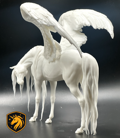 Pegasus Horse Model Artist | Unpainted ABS White Resin