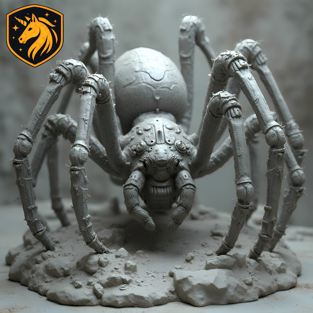 Giant Spider Miniature | Fantasy Arachnid Monster for D&D & Pathfinder | Unpainted Resin