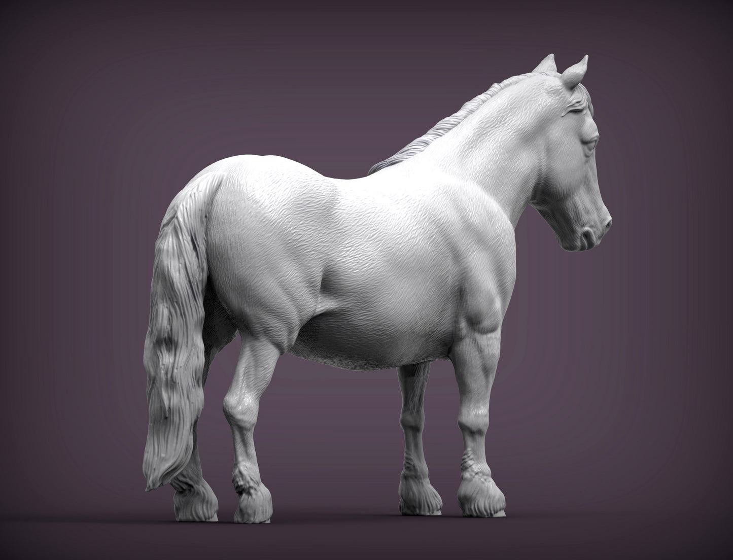 Pony – Unpainted 3D Print | ABS White Resin